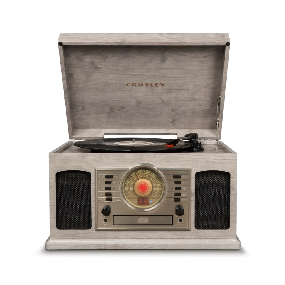 Crosley Silver Vintage Radio Turntable